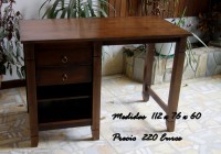ESCRITORIO MADERA MACIZA